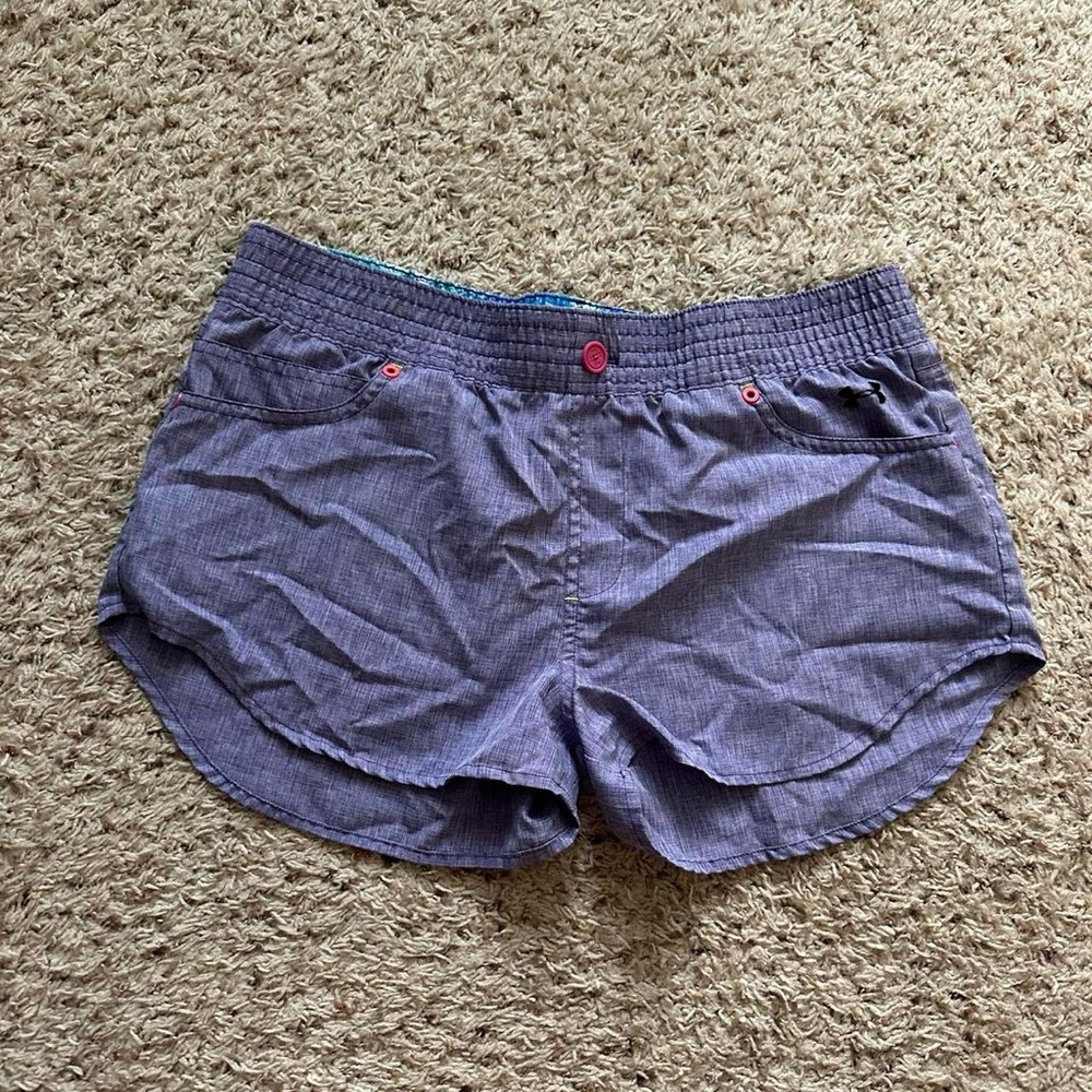 Under Armour Women’s Retro Purple Athletic Shorts Size Large